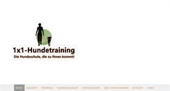 Desktop Screenshot of 1x1-hundetraining.ch
