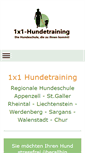 Mobile Screenshot of 1x1-hundetraining.ch