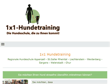 Tablet Screenshot of 1x1-hundetraining.ch